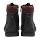 Lotus Lace Up Boots - Black Red - ULB387/38 SAUNDRA TEX